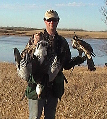 William Cornatzer with goose